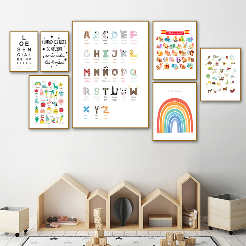 Baby Nursery Quotes - Испанская детская спальня, художественный декор, картина