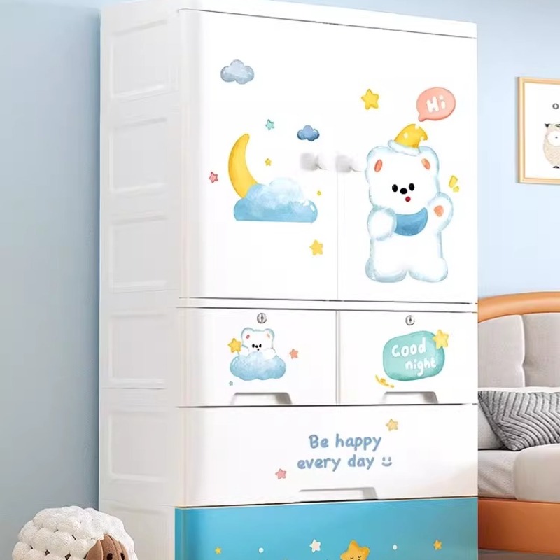 Baby Nursery Wardrobe - Детский шкаф-гардероб с милым мультяшным дизайном