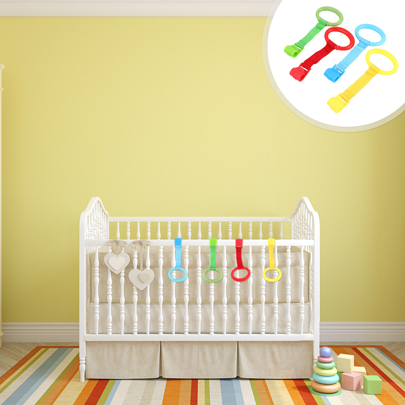 Baby Nursery Bed - Набор из 4 кольцевых ручек для