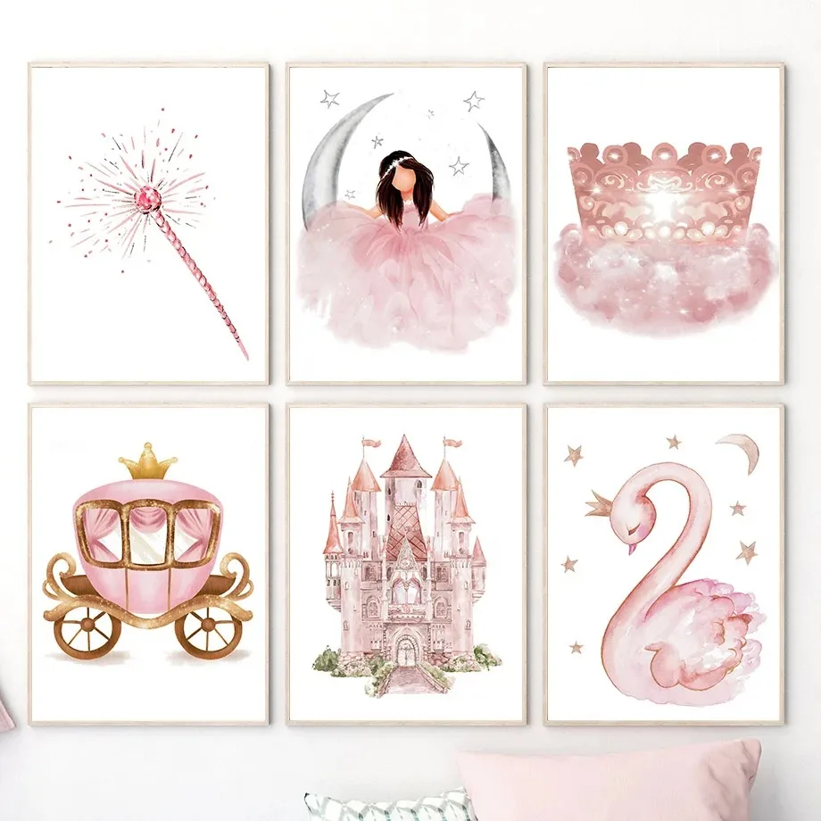 Baby Nursery Pink - (2D Картина на холсте) Картина на