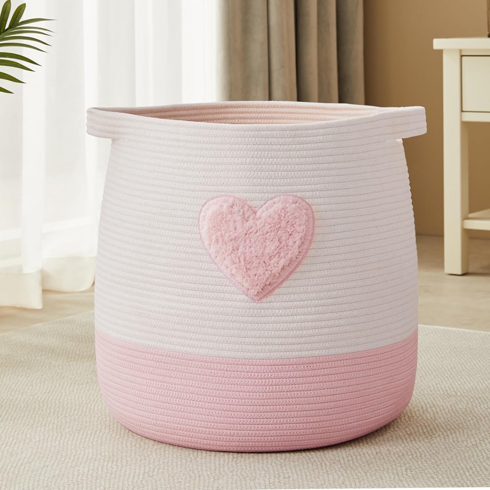 Baby Nursery Pink - Розовая корзина для белья для детей,