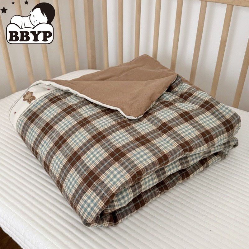 Baby Nursery Bedding - Льняное одеяло с дышащей сеткой для