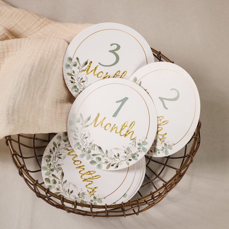 Milestone Card Set - Детские вехи Новорожденный Память Календарь Дерево
