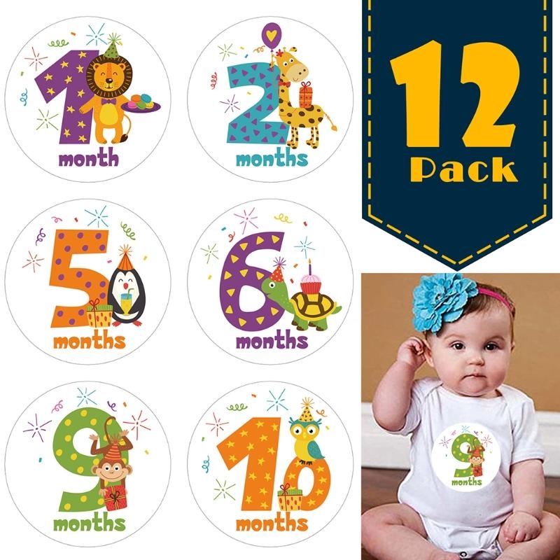 Milestone Card Set - J2HD 12 шт./компл. ежемесячные наклейки с