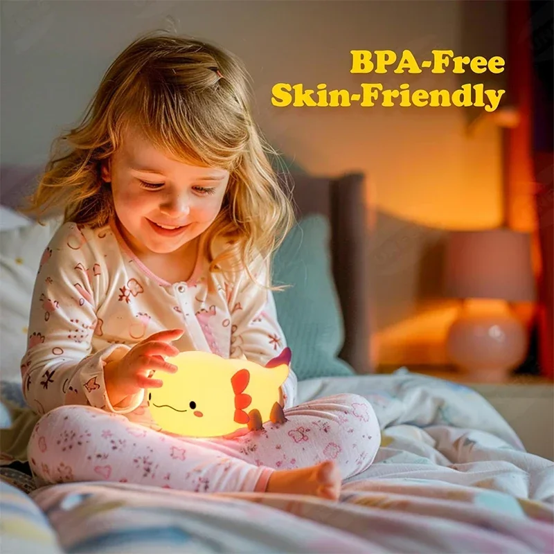Милый ночник-аксолотль из сили – обзор и цена Baby Nursery Night Light