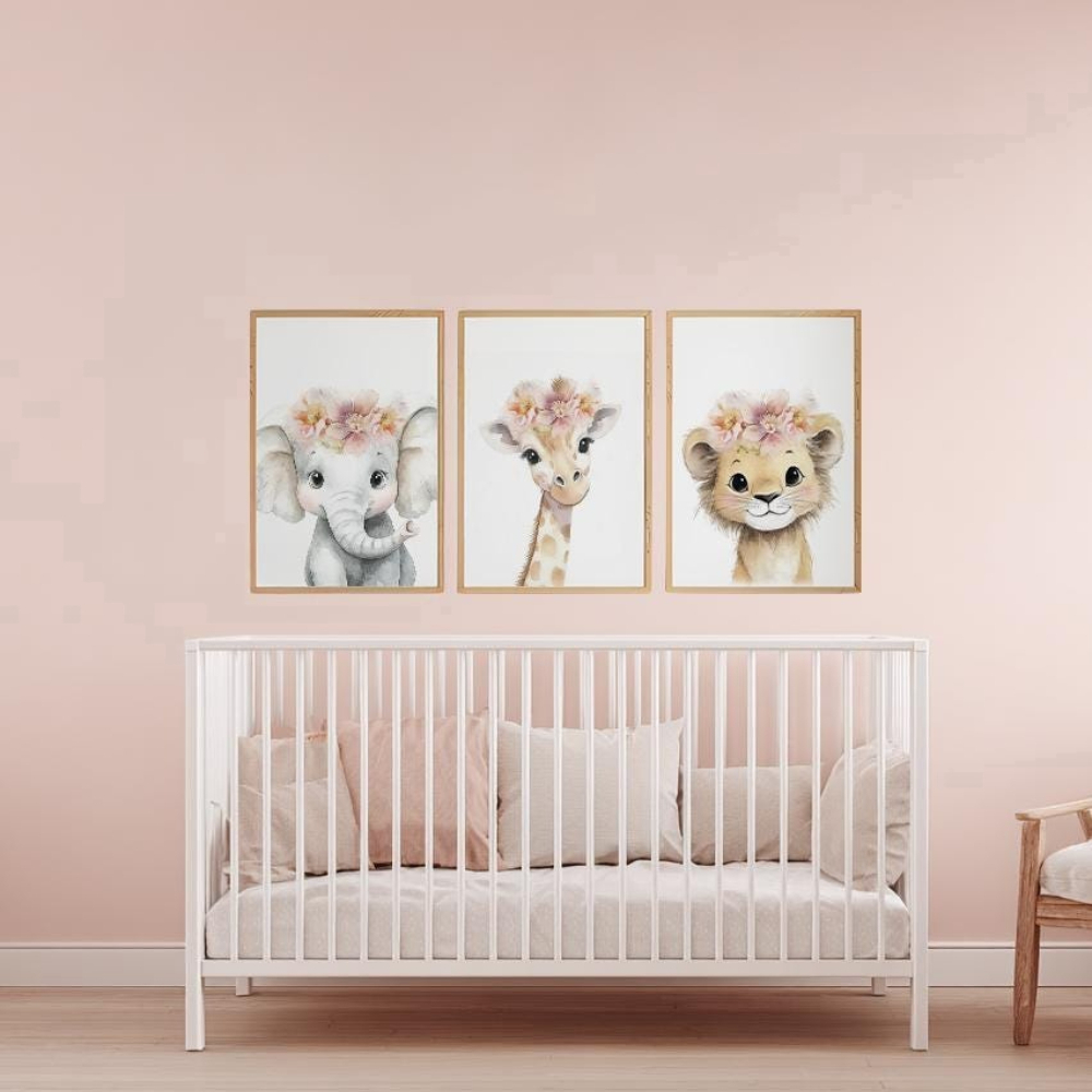 Набор настенных украшений для  – обзор и цена Baby Nursery Pink
