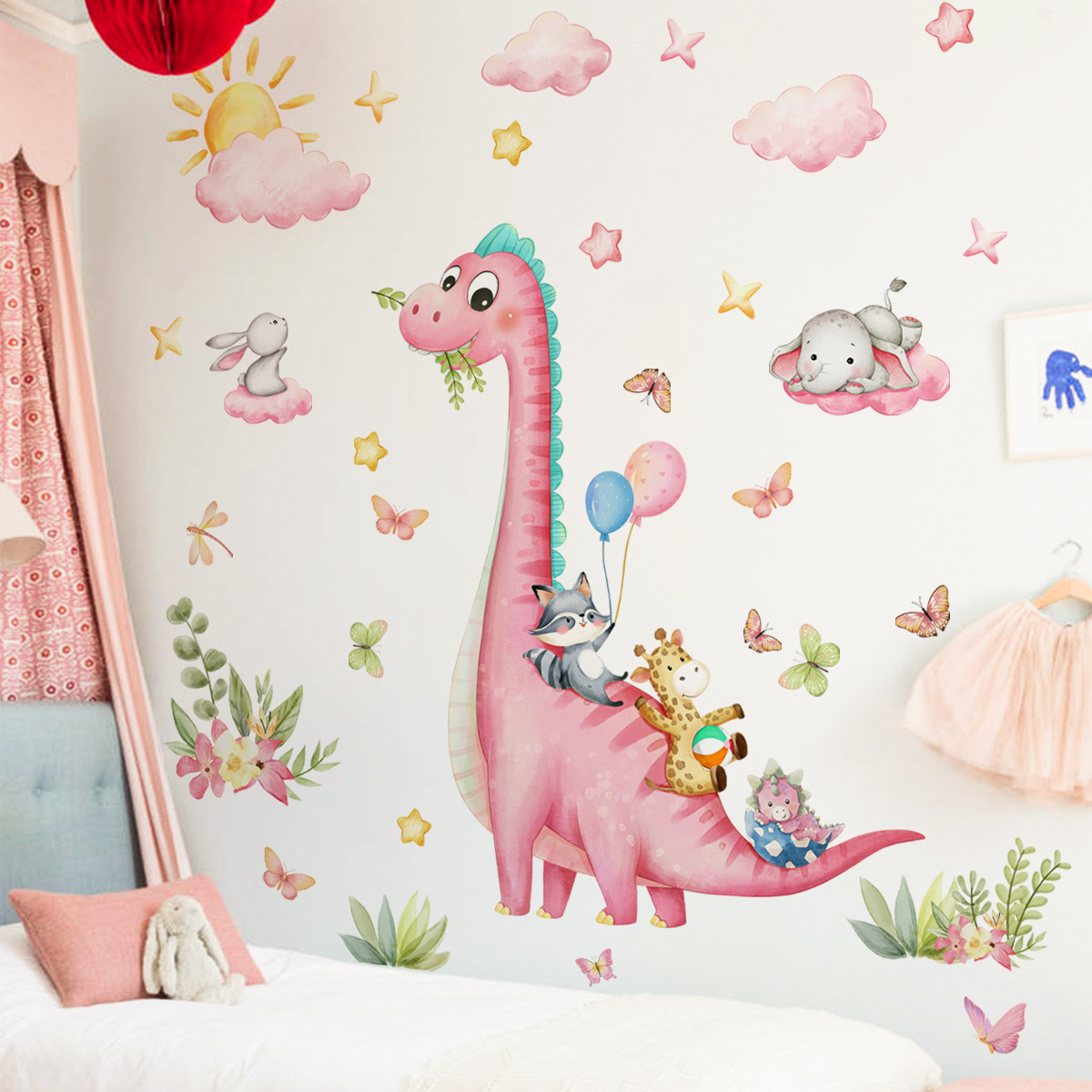 Большой мультяшный розовый дин – обзор и цена Baby Nursery Pink