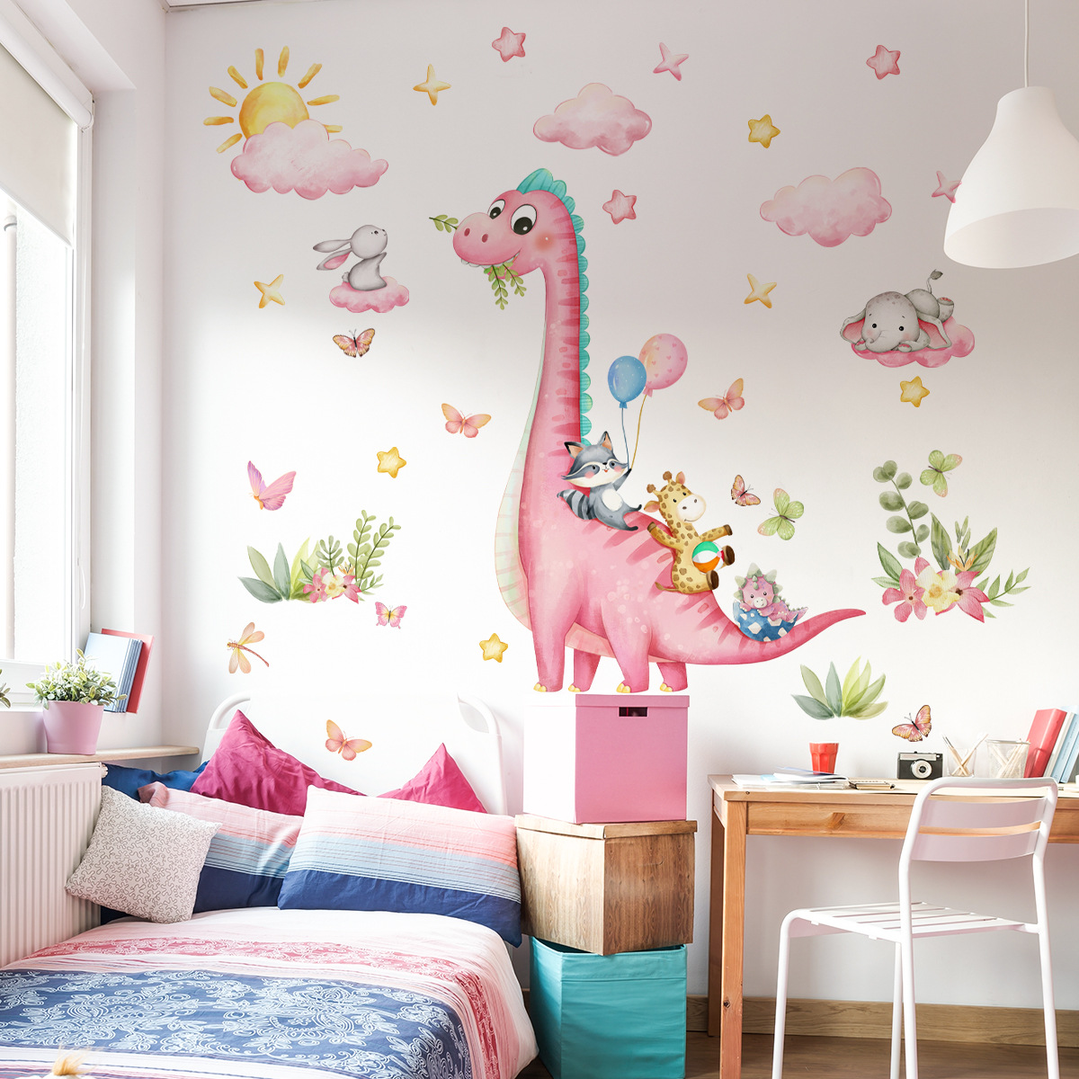 Большой мультяшный розовый дин – обзор и цена Baby Nursery Pink