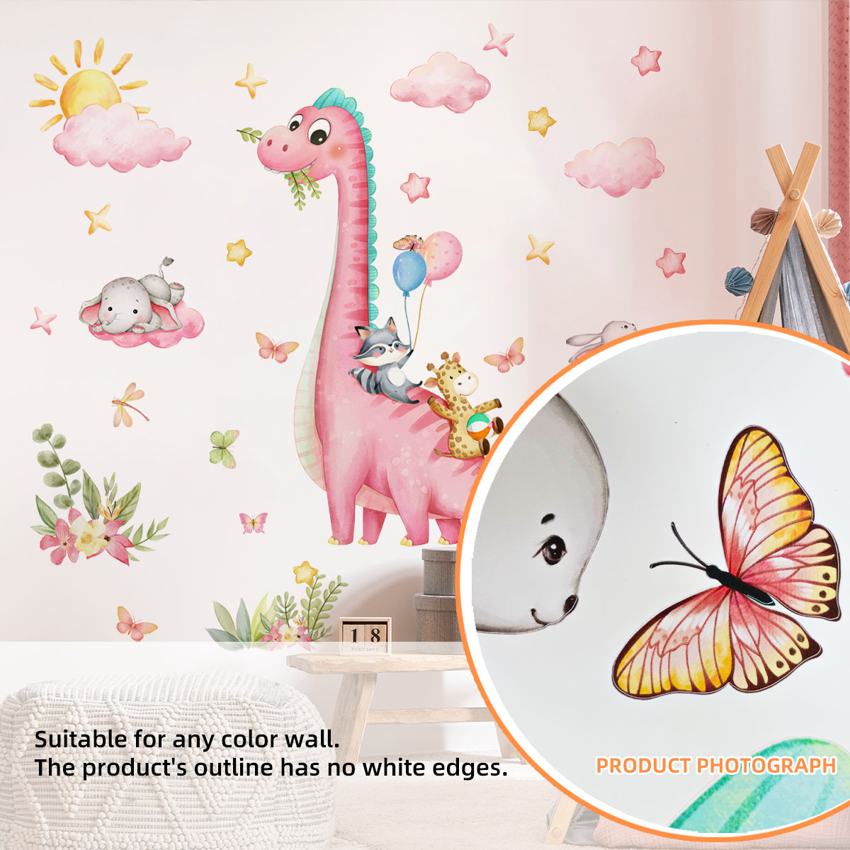 Большой мультяшный розовый дин – обзор и цена Baby Nursery Pink
