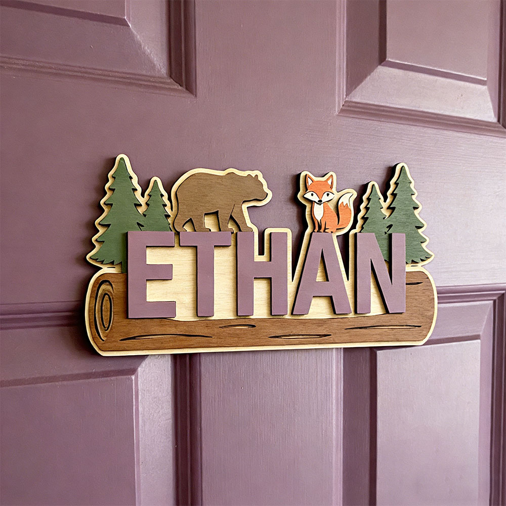 Деревянная табличка с именем н – обзор и цена Baby Nursery Decorations