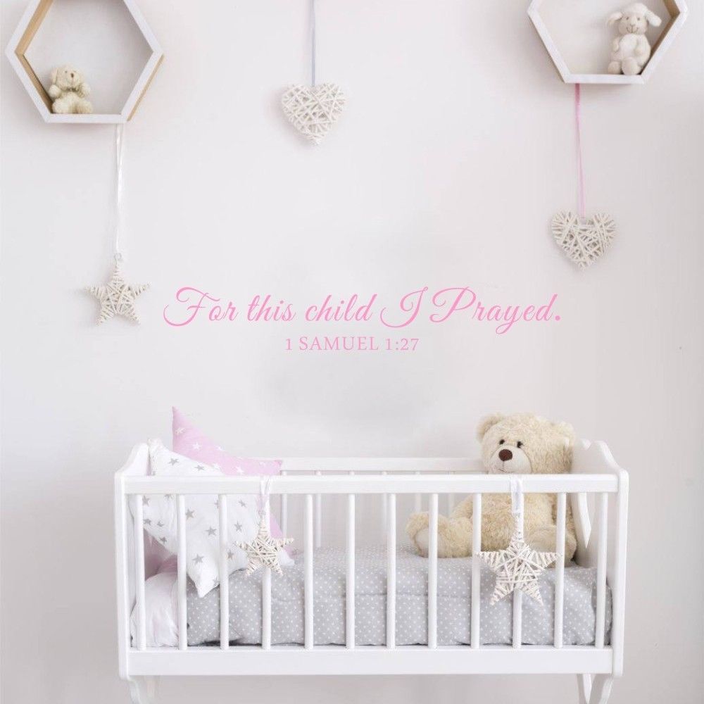 Для этого ребенка я молюсь Сам – обзор и цена Baby Nursery Quotes