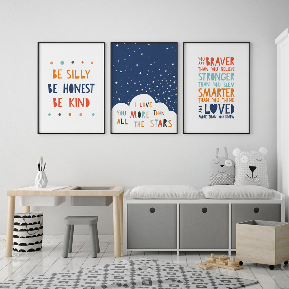 Вдохновляющие цитаты с героями – обзор и цена Baby Nursery Quotes