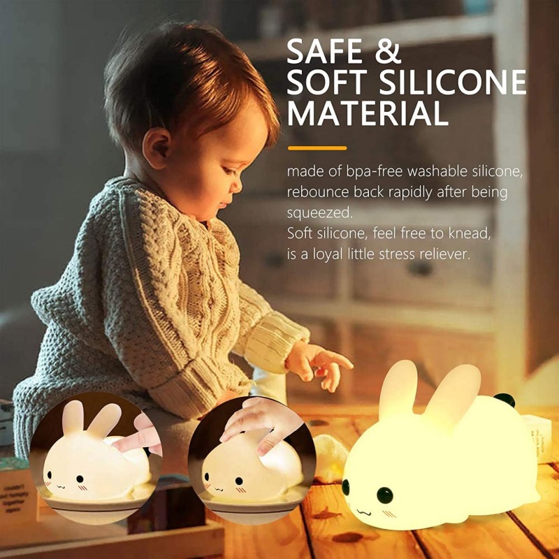 Светодиодный ночник с кроликом – обзор и цена Baby Nursery Night Light