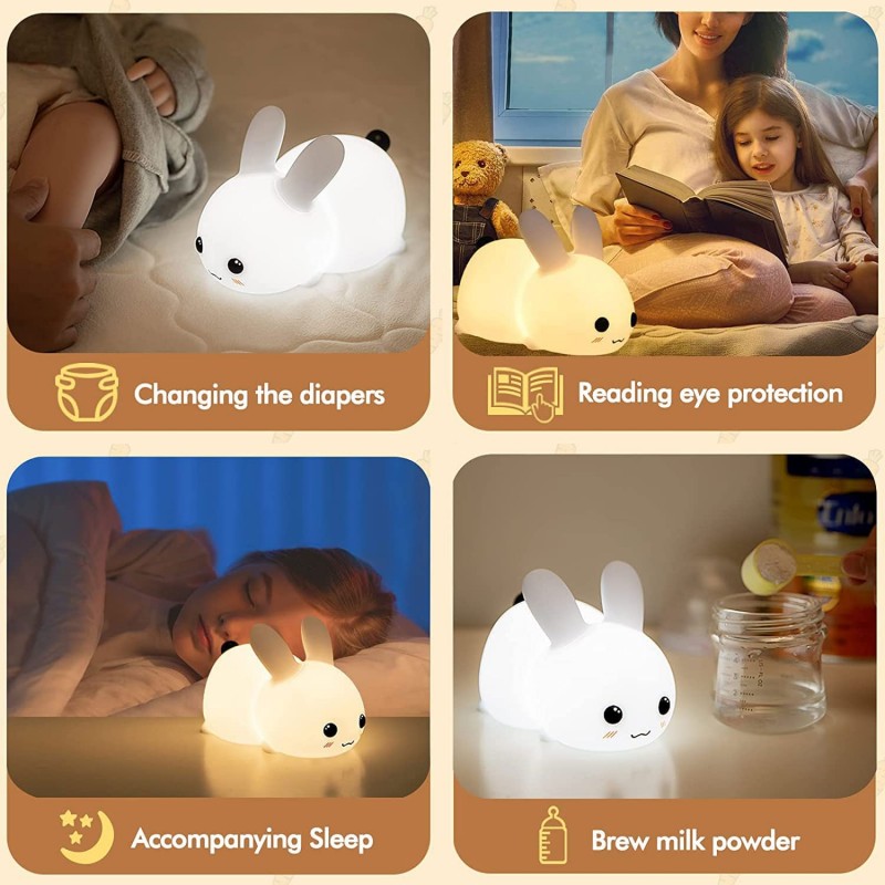 Светодиодный ночник с кроликом – обзор и цена Baby Nursery Night Light