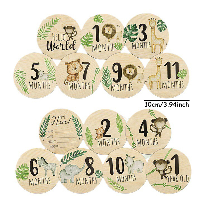 7 шт., деревянные детские карт – обзор и цена Milestone Card Set