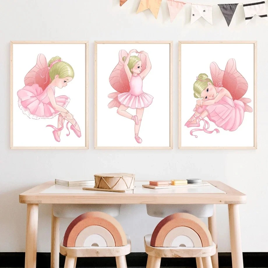 Розовая картина на холсте с из – обзор и цена Baby Nursery Pink
