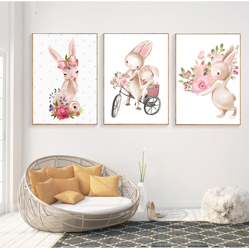 Розовые цветы, мультяшная карт – обзор и цена Baby Nursery Pink